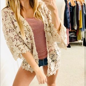 FLORAL CARDIGAN L SIZE